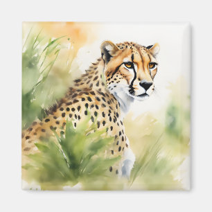Aimant Elégant Cheetah dans la savane vibrante