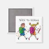 Aimant Élégant Cute Belle Retour À L'École Coloré (Recto/Verso)