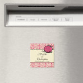 Aimant Elegant Damask Enregistrer l'aimant Date (In Situ (Lave-vaisselle))