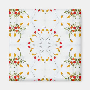 Aimant Élégant floral Vintage