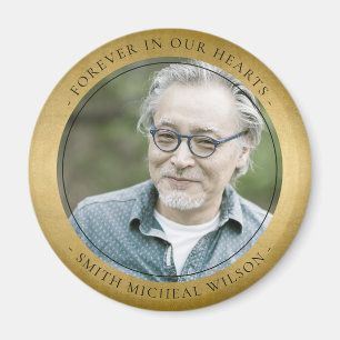 AIMANT ÉLÉGANT GOLD FOIL SYMPATHIE PHOTO MÉMORIALE