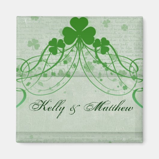Aimant Élégant irlandais - Customisé (Devant)