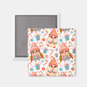 Aimant Élégant joli joyeux Noël (Recto/Verso)