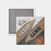 Aimant Élégant lave-vaisselle Maison de plage (Recto/Verso)