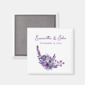 Aimant Élégant Lavender Mariage Invité Favoriser l'aimant (Recto/Verso)
