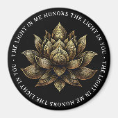 Aimant Elégant Lotus Lotus Fleur La Lumière en moi ... (Devant)