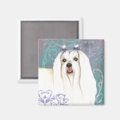 Aimant Élégant maltais (Recto/Verso)