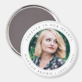 Aimant Elégant Memorial Chic Funeral Favoriser Photo Homm (Recto/Verso)