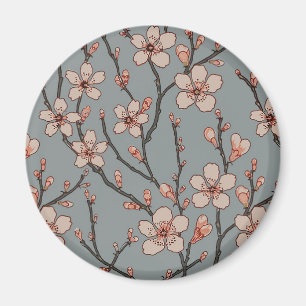 Aimant Élégant Motif Fleur rose Douce Fleur Fleur de Ceri