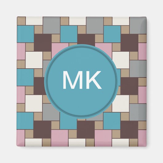 Aimant Élégant nectar rose (Devant)