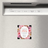 Aimant Élégant PASTEUR APPRÉCIATION SERVANT Floral (In Situ (Lave-vaisselle))