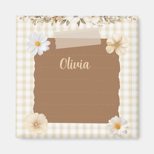 Aimant Élégant planificateur avec clignotants souples et  (Devant)