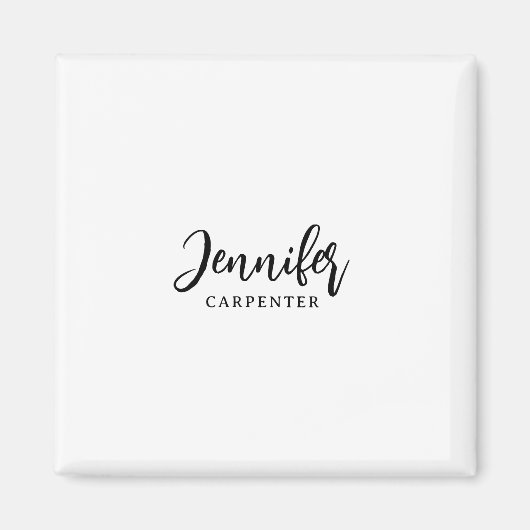 Aimant Élégant professionnel minimaliste moderne ajouter (Devant)