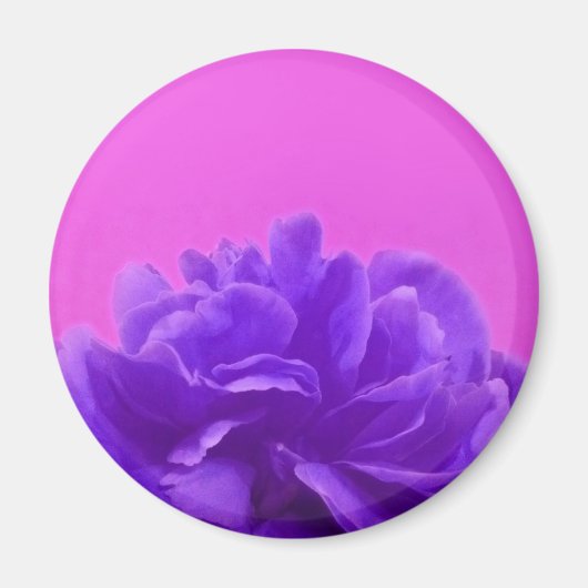 Aimant Elegant Purple Raspberry Floral (Devant)