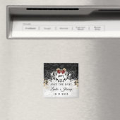 Aimant Élégant Rose noir Ravens Mariage Halloween (In Situ (Lave-vaisselle))