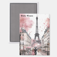 Elégant Rose Paris France Tour Eiffel romantique