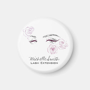 Aimant Elégant rose Roses Floral Aquarelle Beauté Salon