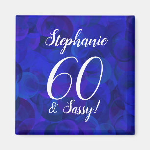 Aimant Elégant Royal Blue 60 et Sassy Birthday Party