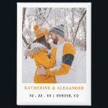 Aimant Elégant Simple Moderne Photo Mariage Enregistrer L<br><div class="desc">Elégant Simple Moderne Photo Wedding Enregistrer L'aimant Date. Mariage minimaliste enregistrer la date aimant modifiable modèle,  facile à personnaliser avec votre photo,  noms et informations de destination mariage. Cela fait aussi une belle faveur de gardien ou de mariage.</div>