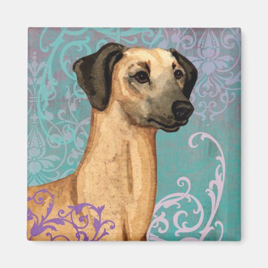 Aimant Élégant Sloughi (Devant)