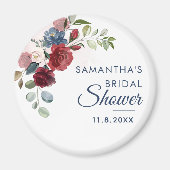 Aimant Elegant Watercolor Floral Bridal Shower (Devant)