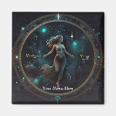 Aimant Elégant Zodiac Espace bureau personnalisé (Devant)