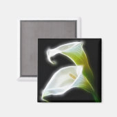 Aimant Elégante Calla Lily Fleurs 8 Moderne (Recto/Verso)