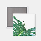 Aimant Elégante feuille de palmier tropicale jungle tropi (Recto/Verso)