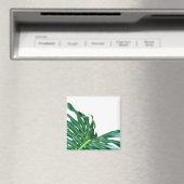 Aimant Elégante feuille de palmier tropicale jungle tropi (In Situ (Lave-vaisselle))