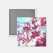 Aimant Élégante Fleurs florales roses Fleurs cerises (Recto/Verso)