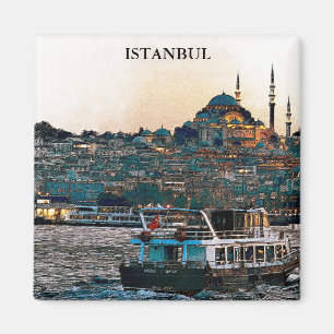 Aimant Elégante Istanbul Turquie Sainte-Sophie Architectu