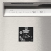 Aimant Élégante Parties scintillant d'argent, classe 2019 (In Situ (Lave-vaisselle))