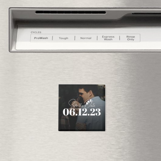 Aimant Élégante superposition mariage blanc orchidée Enre (In Situ (Lave-vaisselle))