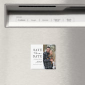 Aimant Élégante typographie moderne Photo Enregistrer la  (In Situ (Lave-vaisselle))