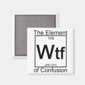 Aimant Élément WTF (Recto/Verso)