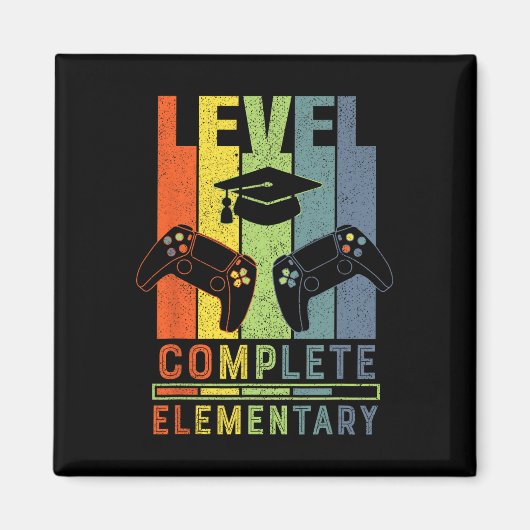 Aimant Elementary Level Complete Graduation Cl 2025 Gamer (Devant)