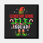 Aimant Elementary School Elf Squad Xmas Elf Hat Scute Ss  (Devant)