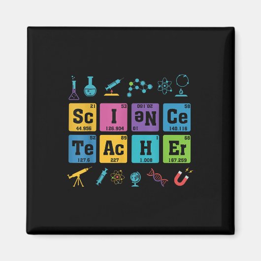 Aimant Éléments de chimie des enseignants en sciences Tab (Devant)
