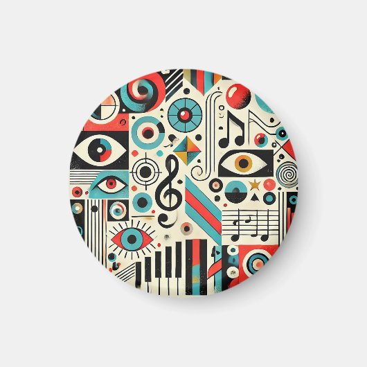 Aimant Éléments musicaux et artistiques (Devant)