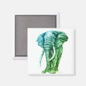 Aimant Eléphant (Recto/Verso)
