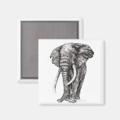 Aimant Eléphant (Recto/Verso)