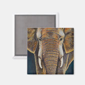 Aimant Eléphant africain (Recto/Verso)