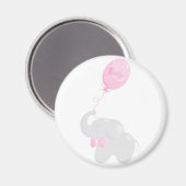 Aimant Eléphant avec ballon (Recto/Verso)