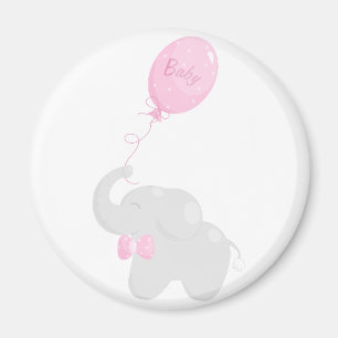 Aimant Eléphant avec ballon