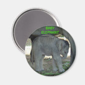 Aimant éléphant bébé (Recto/Verso)