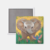 Aimant Eléphant bébé (Recto/Verso)