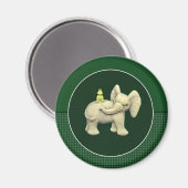 Aimant Eléphant bébé et grenouille (Recto/Verso)