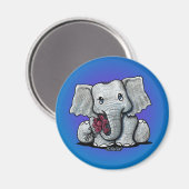 Aimant Éléphant Bébé KiniArt (Recto/Verso)