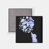 Aimant Elephant Blue Purple Balloons Suicide Prevention A (Recto/Verso)