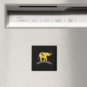 Aimant Elephant Childhood Cancer Awareness Ribbon Warrier (In Situ (Lave-vaisselle))